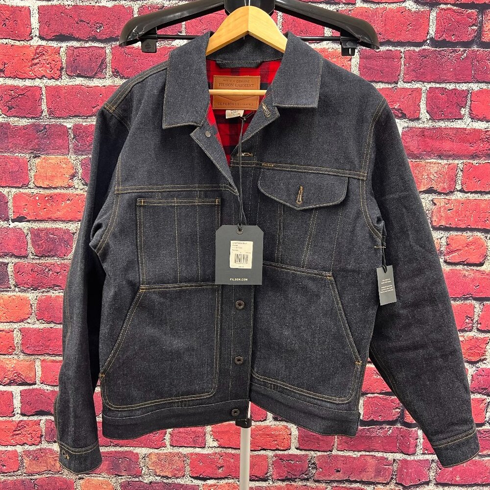 NWT Filson Lined Denim Short Cruiser Jacket, Large - Made in USA